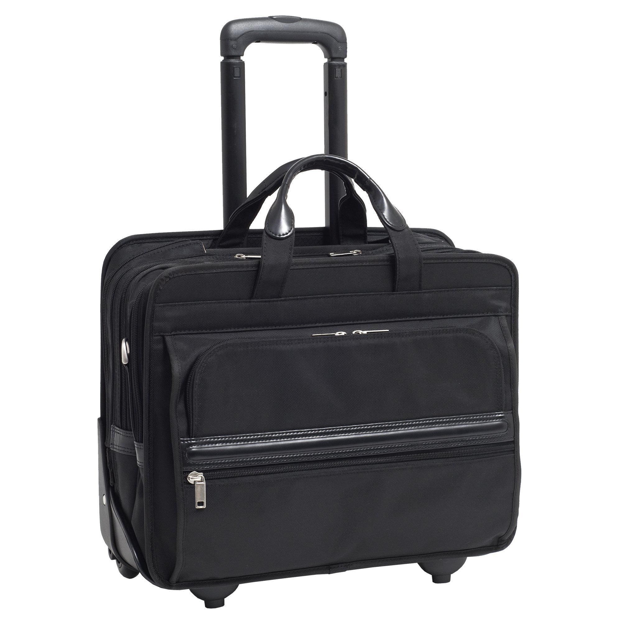 McKleinMcKleinUSA McKleinUSA FRANKLIN 56445 Black Nylon 17 Detachable-Wheeled Laptop Case US PATENT # 6,595,334