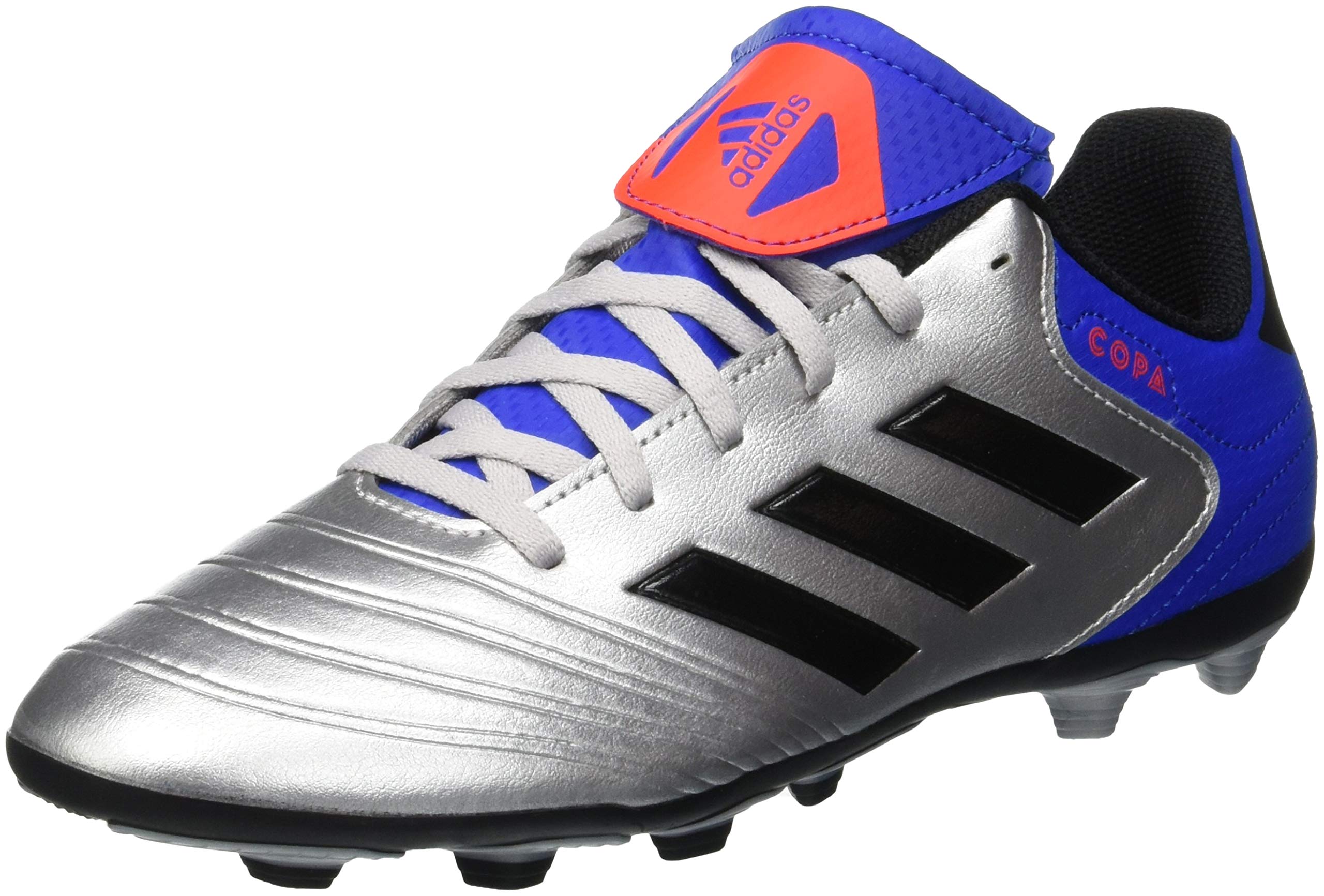 adidas Copa 18.4 Fxg, Men's Footbal Shoes, Silver (Silver Met./Core Black/Football Blue), 5.5 UK (38 2/3 EU)