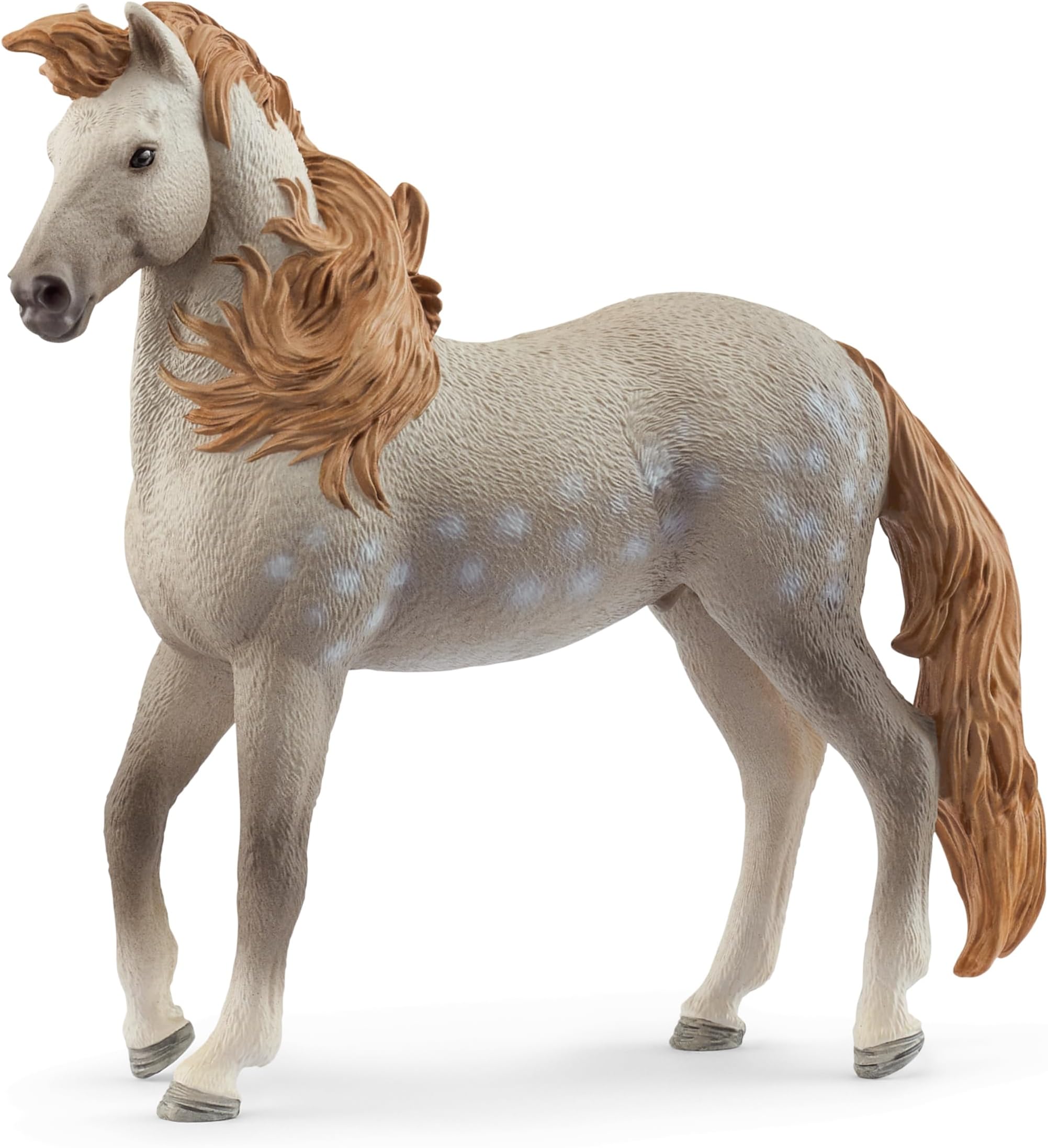 Horse Club - Andalusian Stallion - 5" Hand-Painted Collectable, Realistic Toy Horse Figurine for Girls and Boys. Durable Educational Figure for Fun Imaginative Play. Kids Toys Ages 5+ 14894