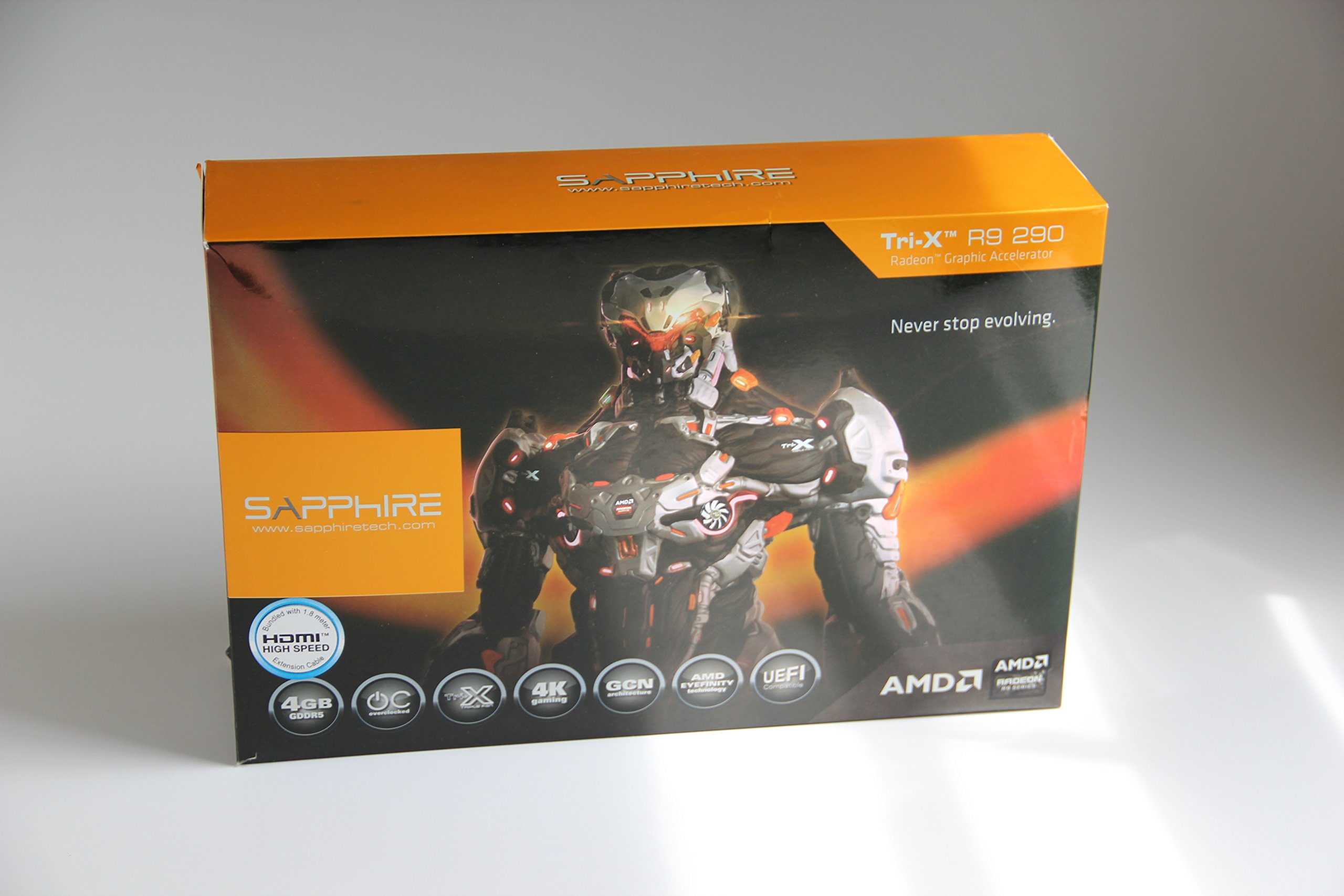 Placa gráfica Sapphire Radeon R9 290 4GB GDDR5 Dual DVI-D/HDMI/DP