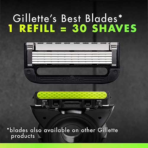 Miniatura 7 de Gillette - Maquinilla de afeitar para hombre de GilletteLabs con barra exfoliante, kit de afeitado para hombre, incluye 1 mango, 4 recambios de hoja