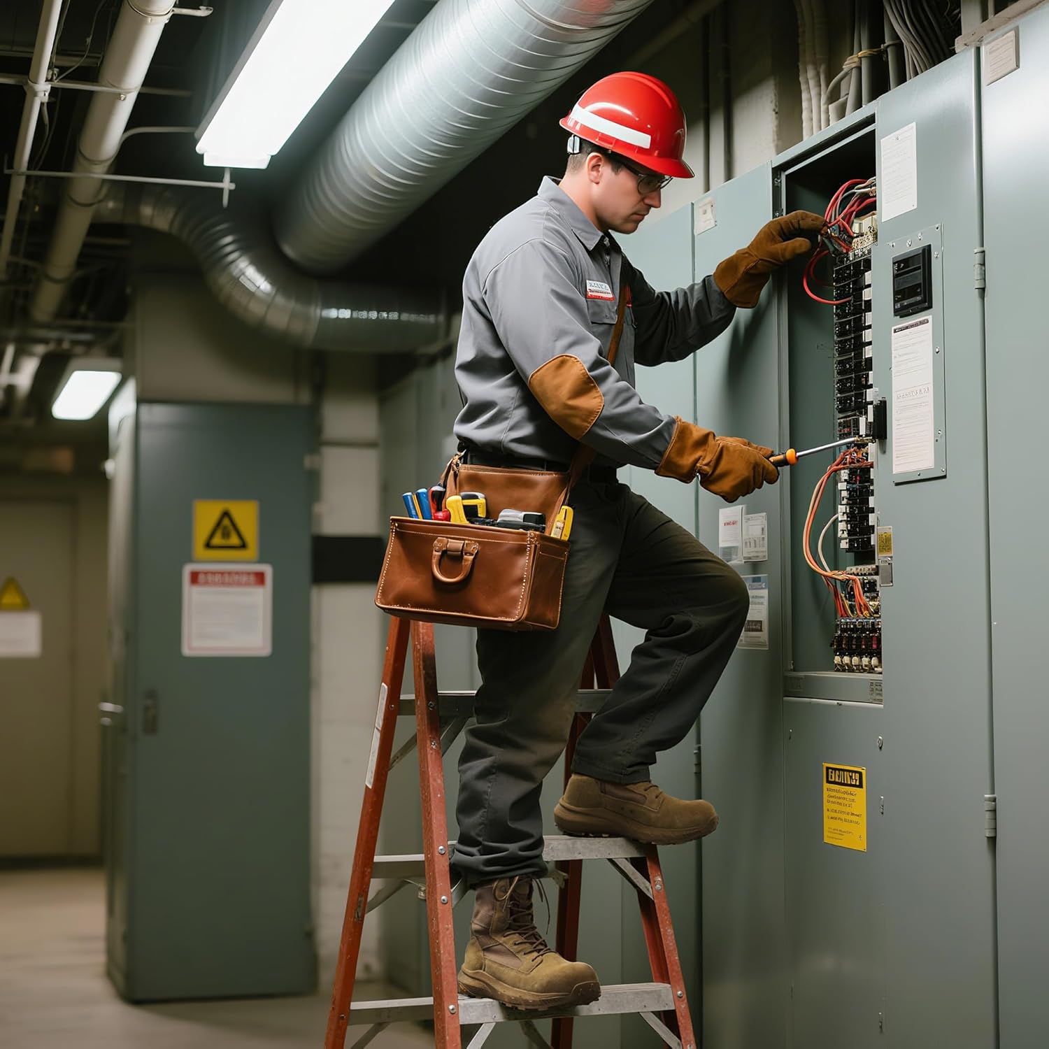 NORTIV 8 Men's 8" Composite Toe Work Boots, Lightweight Side Zipper ASTM F2412-24 & ASTM F2913-24 Safety Military Boots for All-Day Comfort, Peakforce-Nano - Image 3