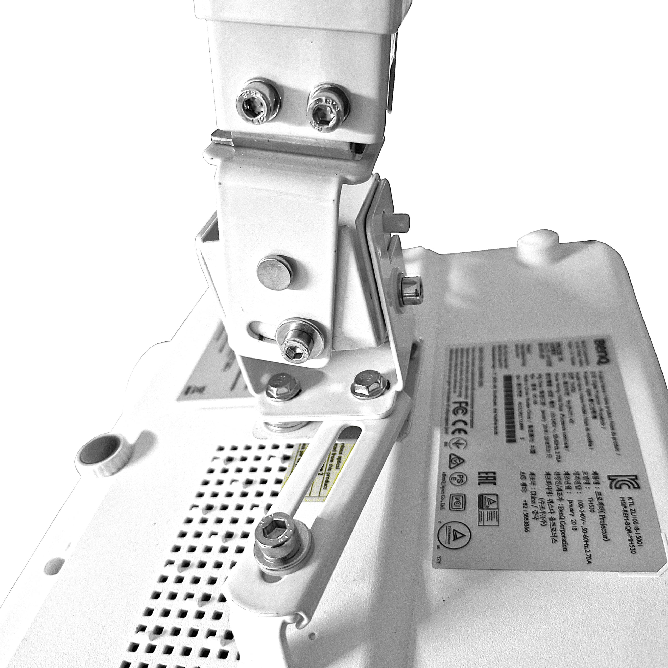 Support de plafond pour projecteur BenQ TH685i TH585P TK700 MU613 - Montage direct - Système à 3 points - Montage sûr pour les salles de conférence - Pour BenQ TH685i TH585P TK700 MU613