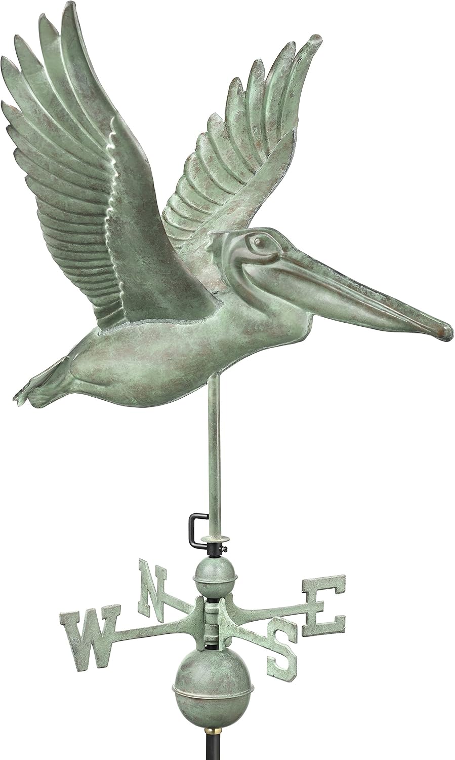 Good Directions 1909V1 Pelican Weathervane, Blue Verde Copper