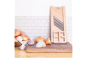 Compact Wooden Cabbage Shredder Slicer with Hand Guard: Make Finely Cut Sauerkraut and Coleslaw Effortlessly