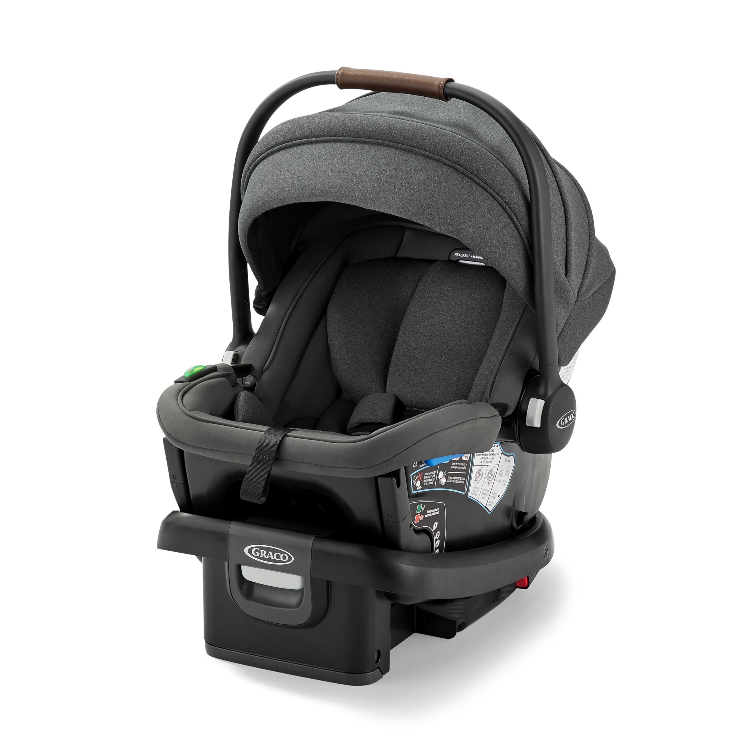 SIMILAR TO..Graco Gomax Infant Car Seat, Ace, Lightweight, Reclining Rear Facing Car Seat Installs with or Without a Base