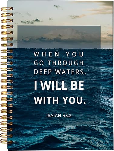 Miniatura 64 de VNWEK Escritura bíblica Mateo 5:3-16 Blessed are the Poor in Spirit Dios huellas dactilares cuaderno espiral diario de 5.5 x 8.3 pulgadas, cuaderno