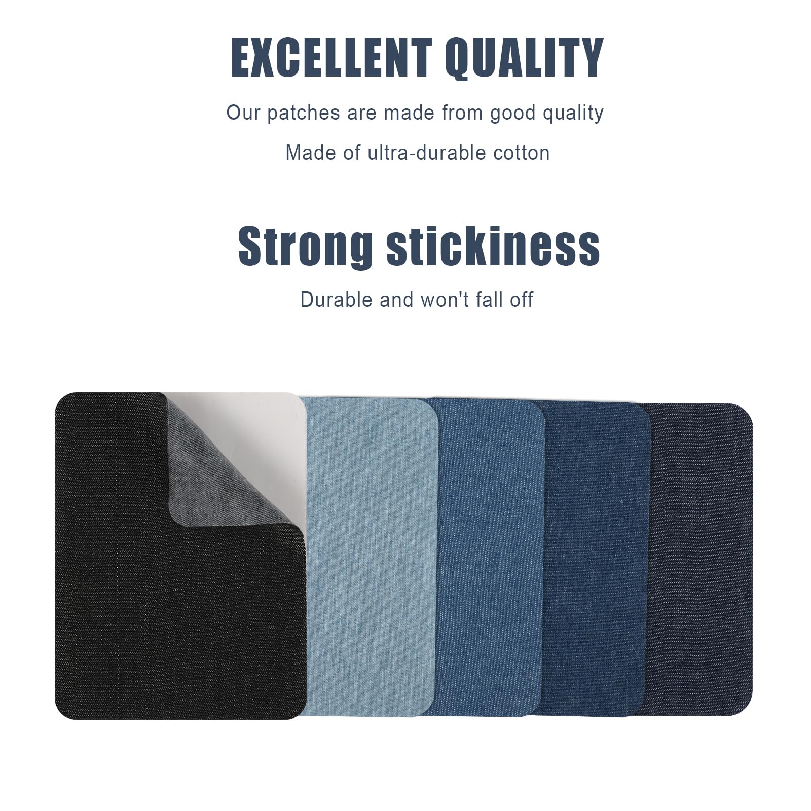 Toppe Termoadesive Per Jeans 15 Pezzi - 5 Colori Per Riparazione Veloce Con Ferro Da Stiro | Interno Ed Esterno - Foto 8