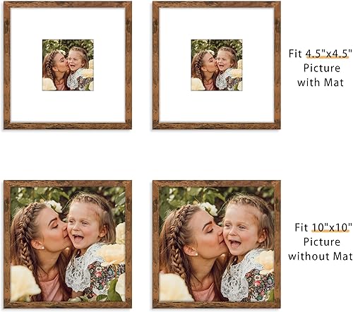 Miniatura 218 de Picrit - Juego de 12 portarretratos de 5 x 7 pulgadas para colgar en la pared o exhibir sobre una mesa, para fotos de 4 x 6 con paspartú o 5 x 7