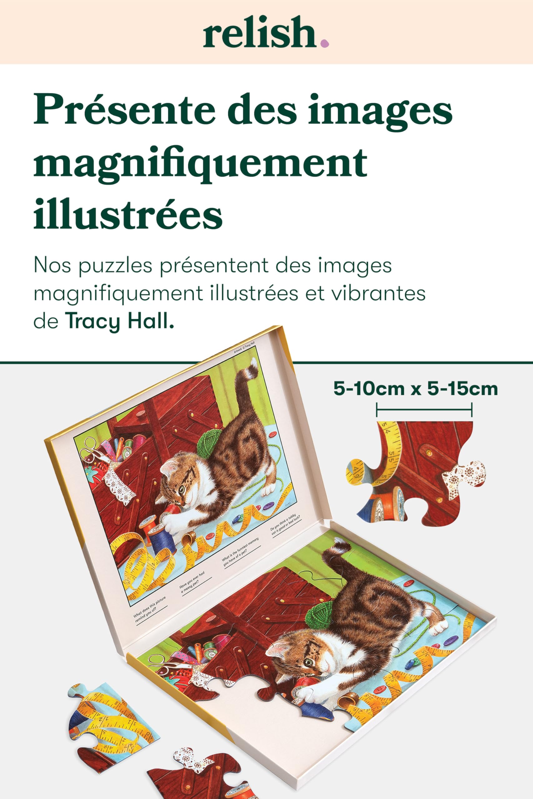 Relish ‘Life of a Kitten’ Puzzle 13 Pièces : Activités Adaptées aux Seniors Atteints de Démence ou d’Alzheimer