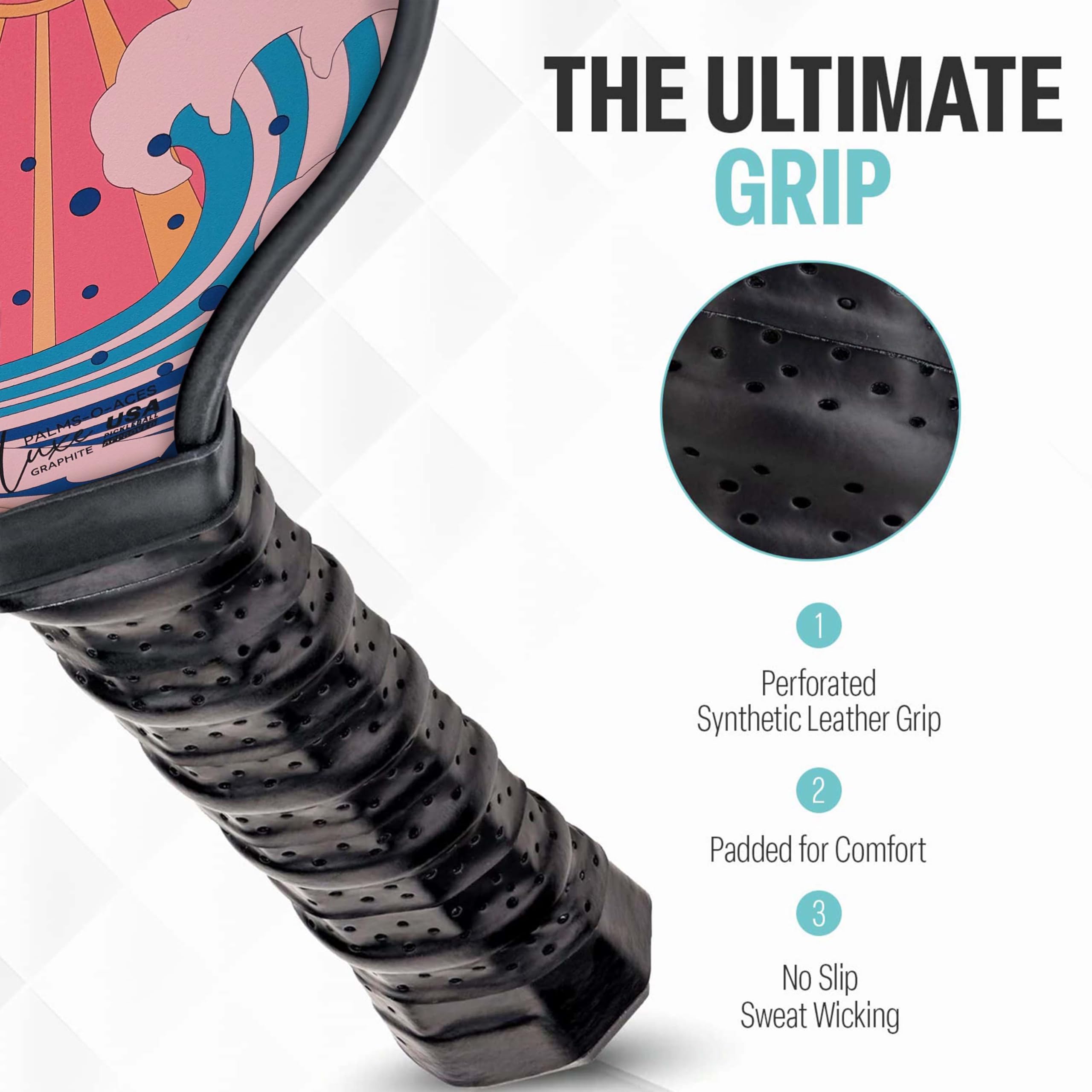 Amazon.co.jp: Palms-O-Aces ピックルボールパドル カーボンファイバー