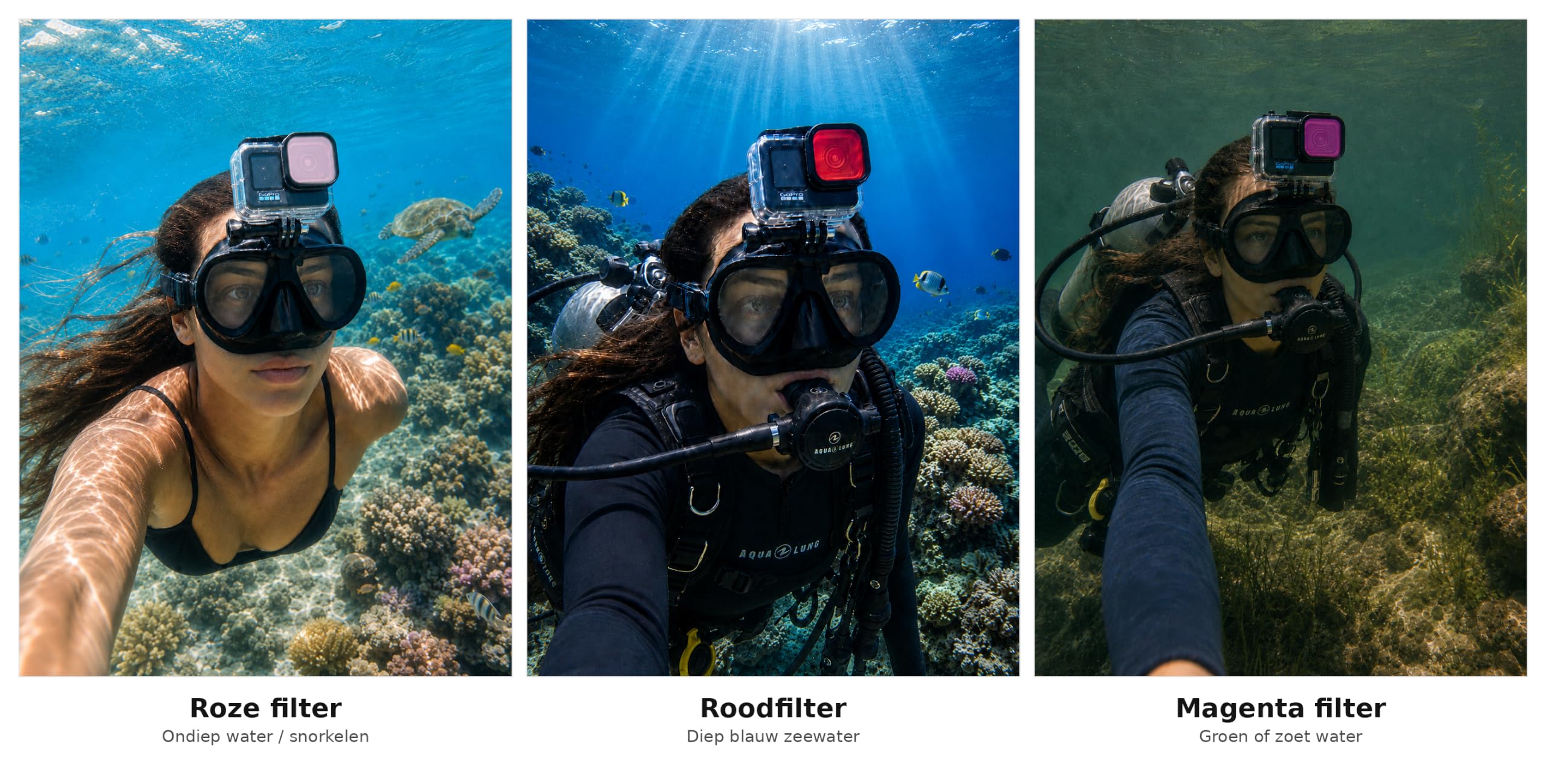 MOJOGEAR MG-139 Tauchset für Go Pro Hero 13 50m Schwarz