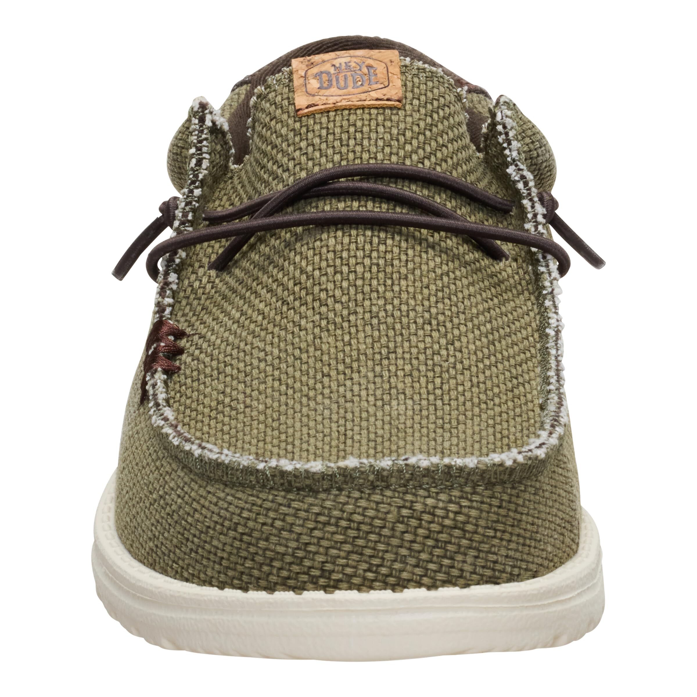 HEYDUDE Wally Braided Mocassins Homme, Vert/Marron - 40003-3CI