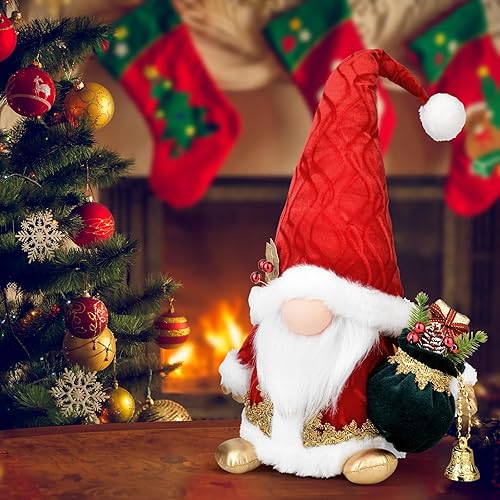 Miniatura 4 de Handcraft - Muñeca de gnomo de felpa para decoración del hogar en Navidad y Año Nuevo, 18 pulgadas, lindo enano escandinavo Tomte - Dulce regalo