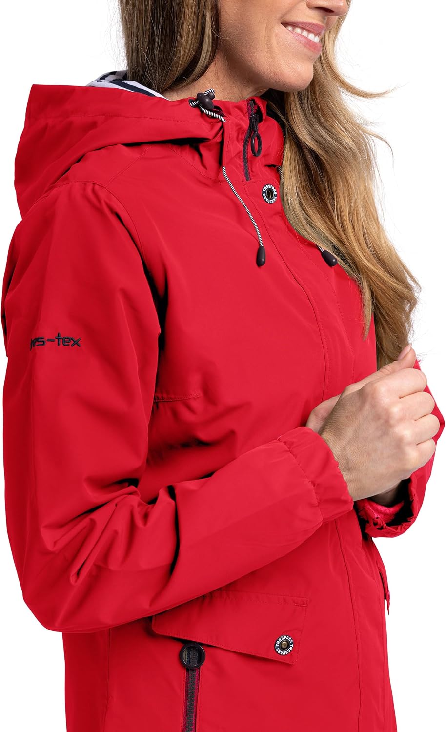 Trespass Womens/Ladies Flourish Waterproof Jacket (M) (Red)
