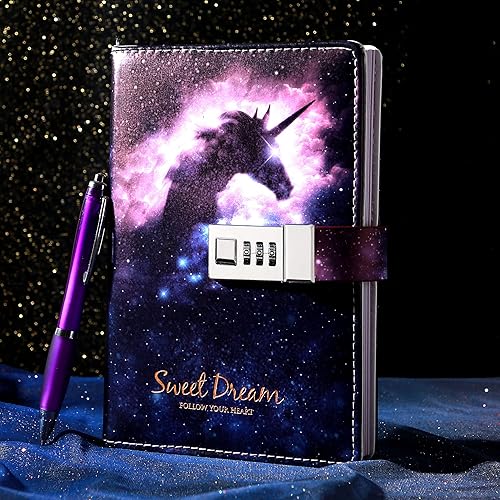 Vista 16 de Diario con candado para hombres y mujeres, diario de cuero recargable con candado, 240 páginas, cuaderno protegido por contraseña B6, 5.5 x 7.8