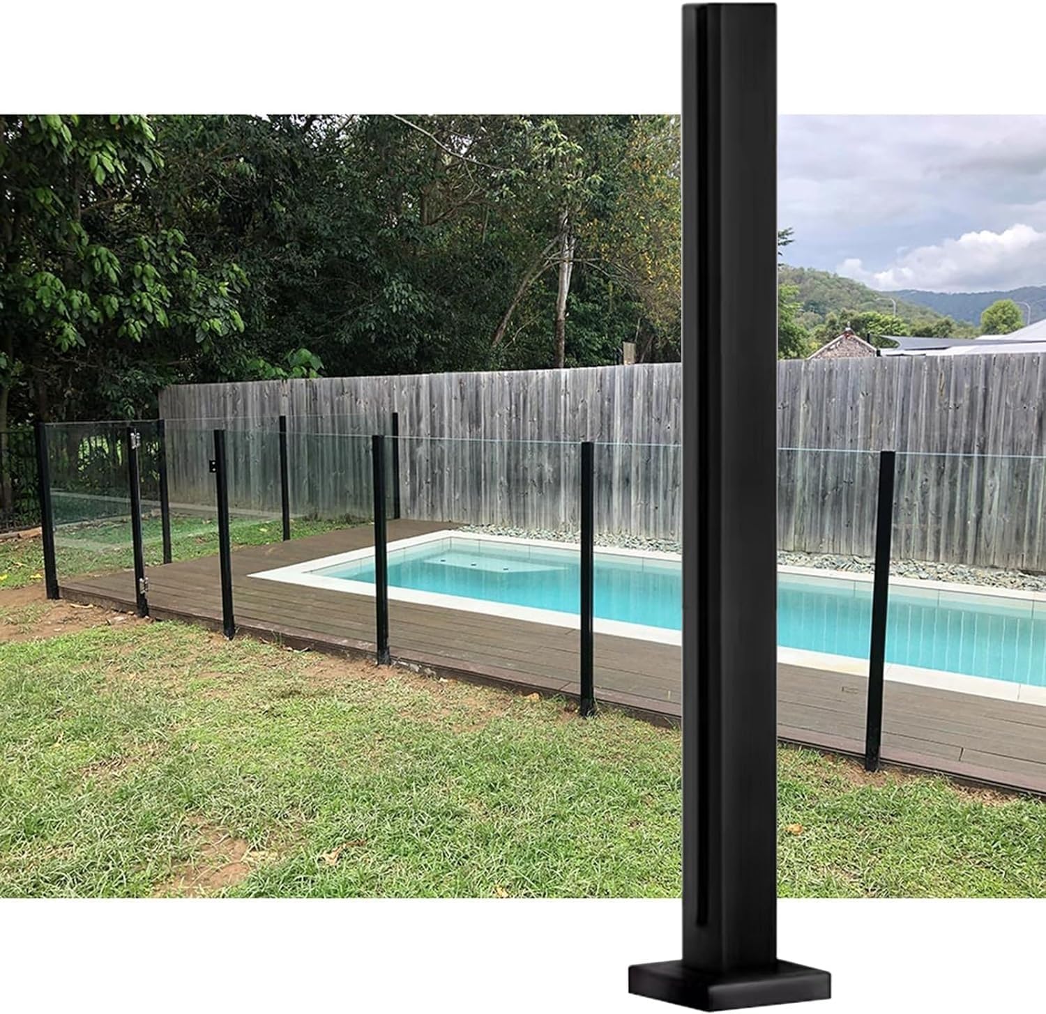Soporte de vidrio anticorrosión para solucionar la falta de seguridad en piscinas