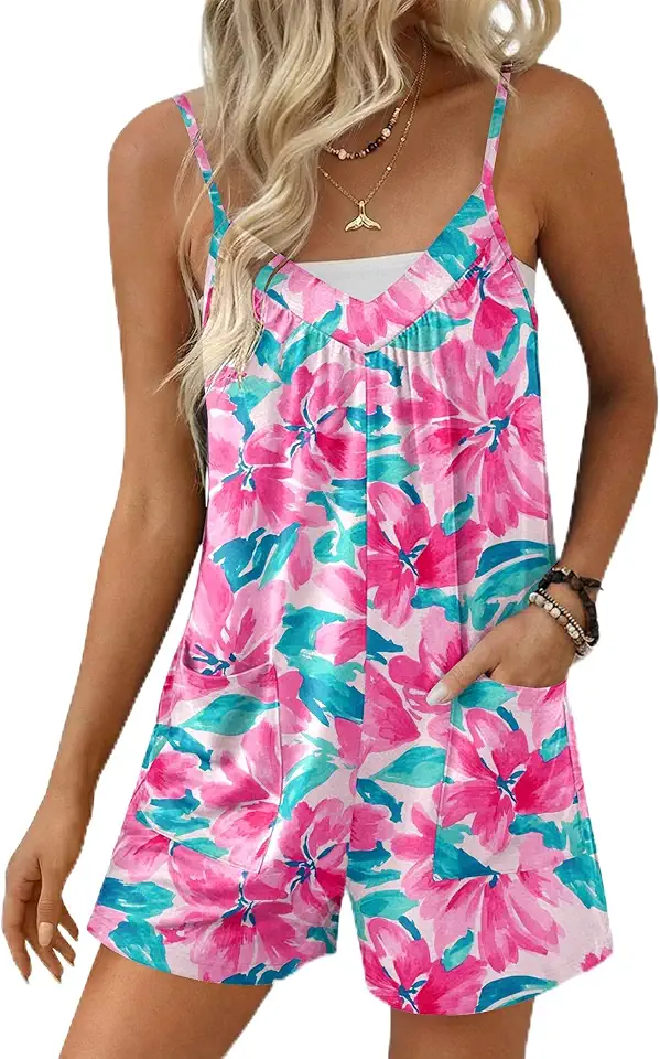 Floral Sleeveless Romper