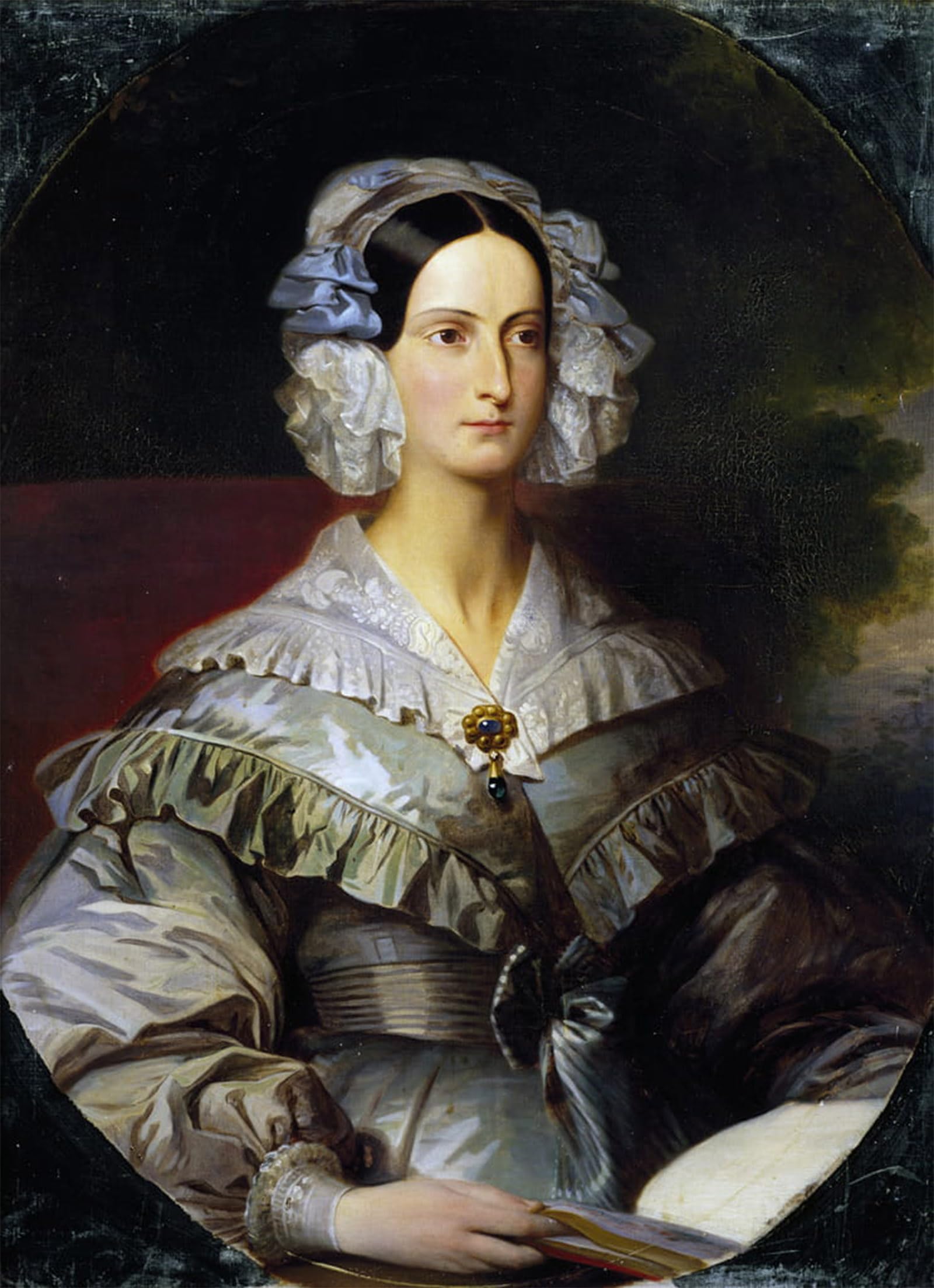 Posteriik No Frame Famous Modern Artwork Art Mural Portrait Of Princess Marie Of Orleansfranz By Xaver Winterhalter Oil Paintings Pictures For Home Decor 60X90cm