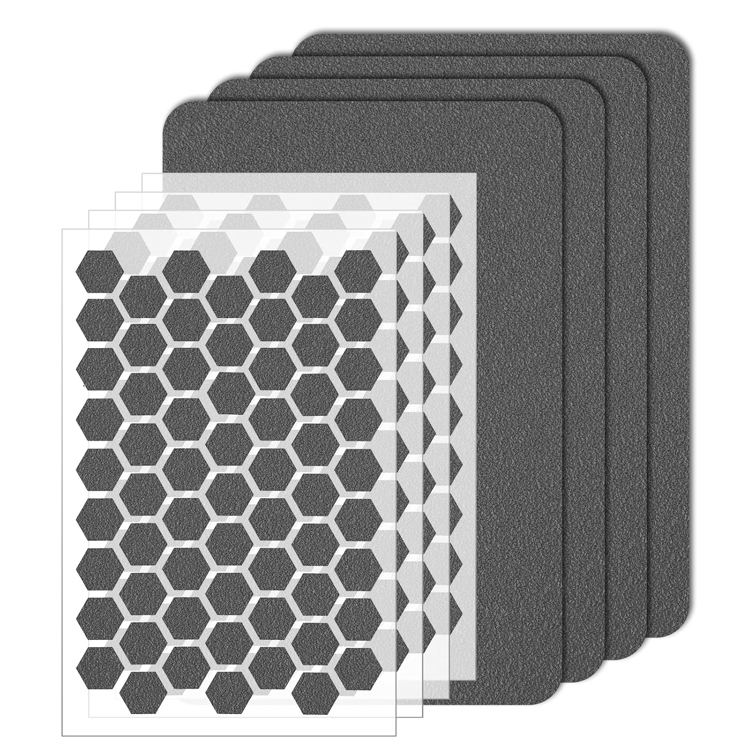 BERNOI 8 Pieces Cell Phone Grip AntiSlip Stickers Tape Mobile Grip Waterproof Stickers, Dark