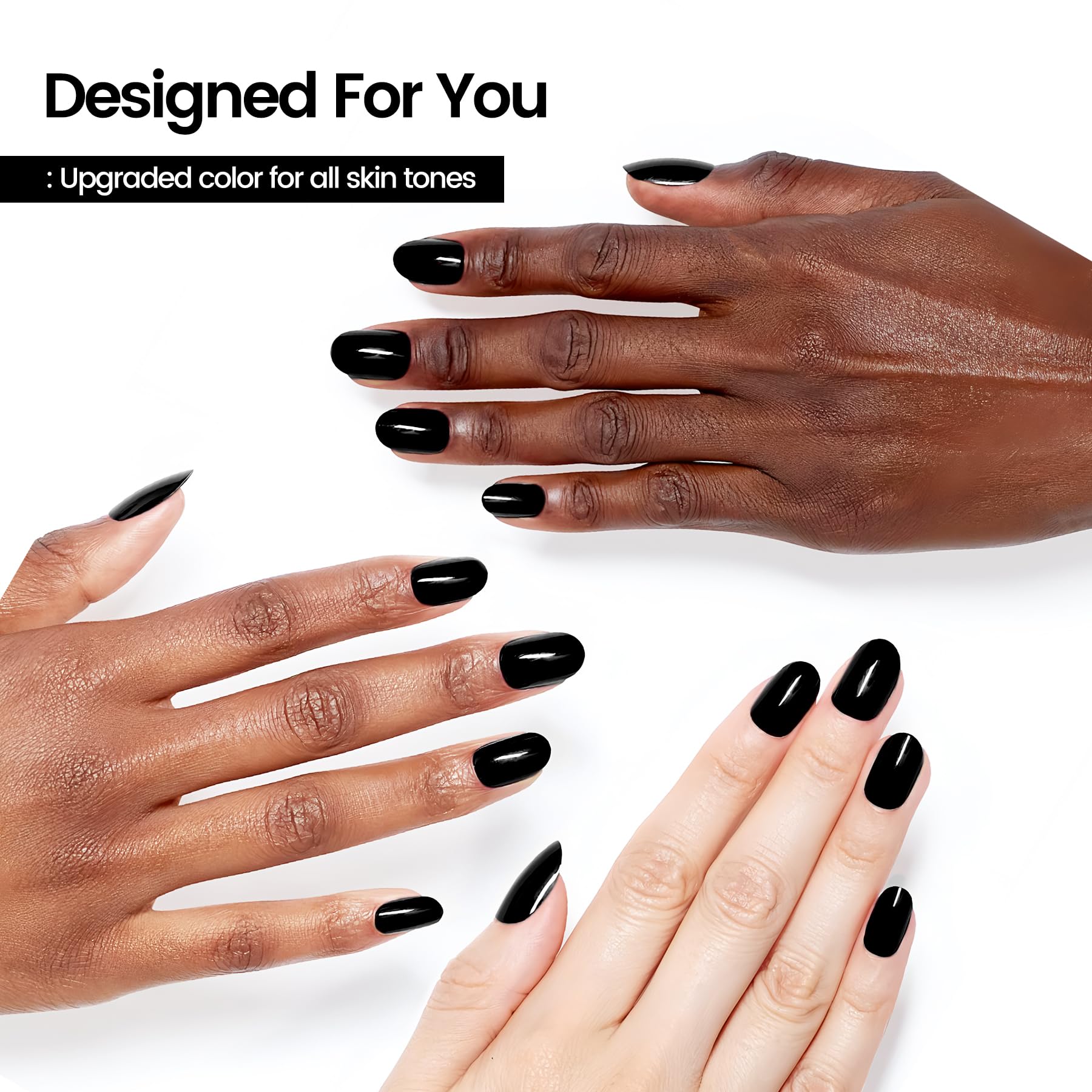 ソンジャ ネイルライトブラック Amazon.com: JODSONE 18ml Gel Nail Polish Black Gel Polish Soak Off