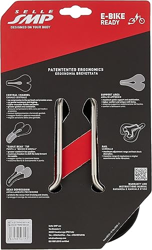 Miniatura 7 de Selle SMP TRK - Sillín medio extremo, negro/amarillo/rojo