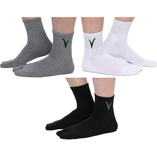 3 Pairs Thicker V-Toe Big Toe Flip-Flop Tabi Comfortable Warmer Socks For All Shoes, Flip Flops Sandals Boots