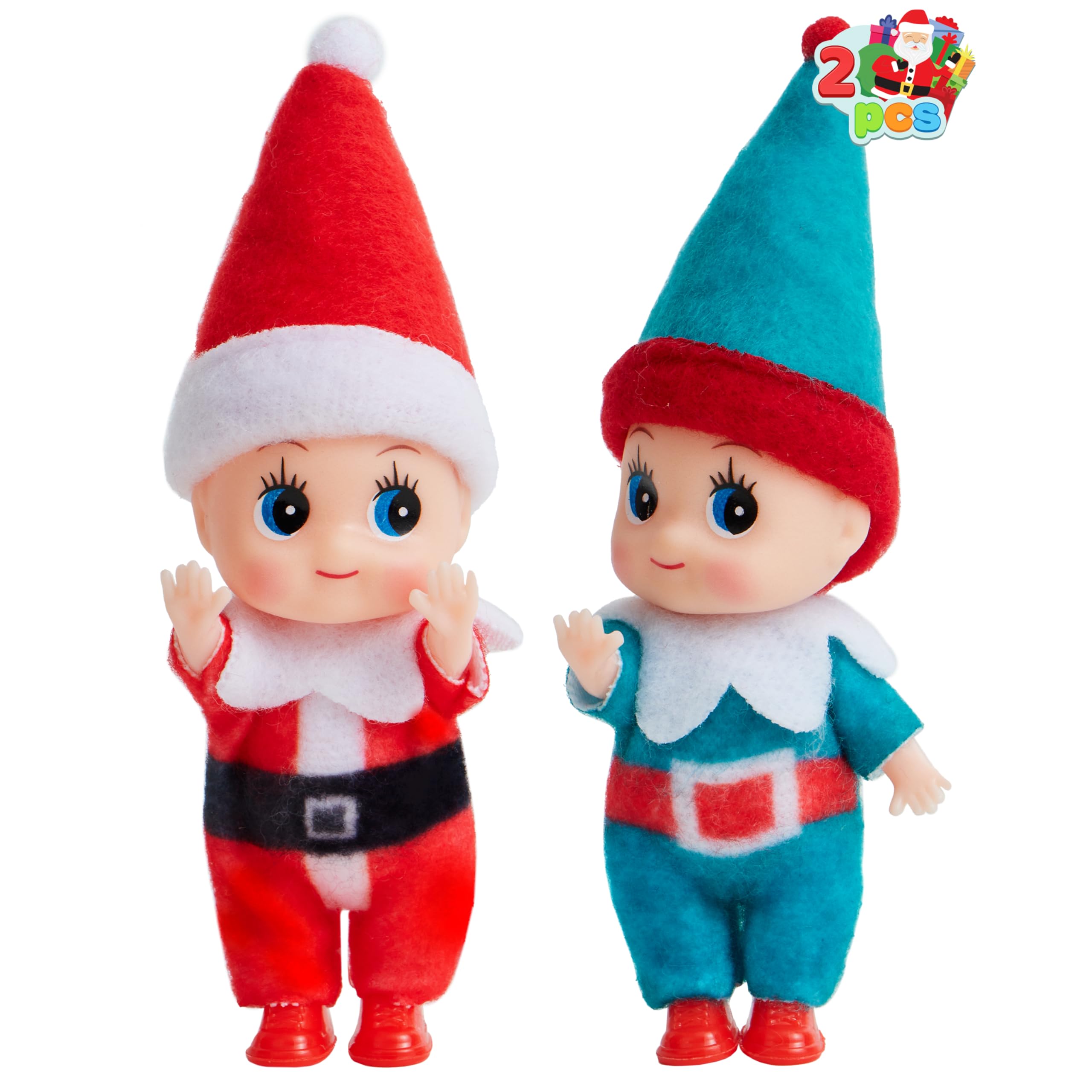 Amazon.com: JOYIN 2PCS Christmas Elf Plush Doll,Tiny Elf Doll with ...
