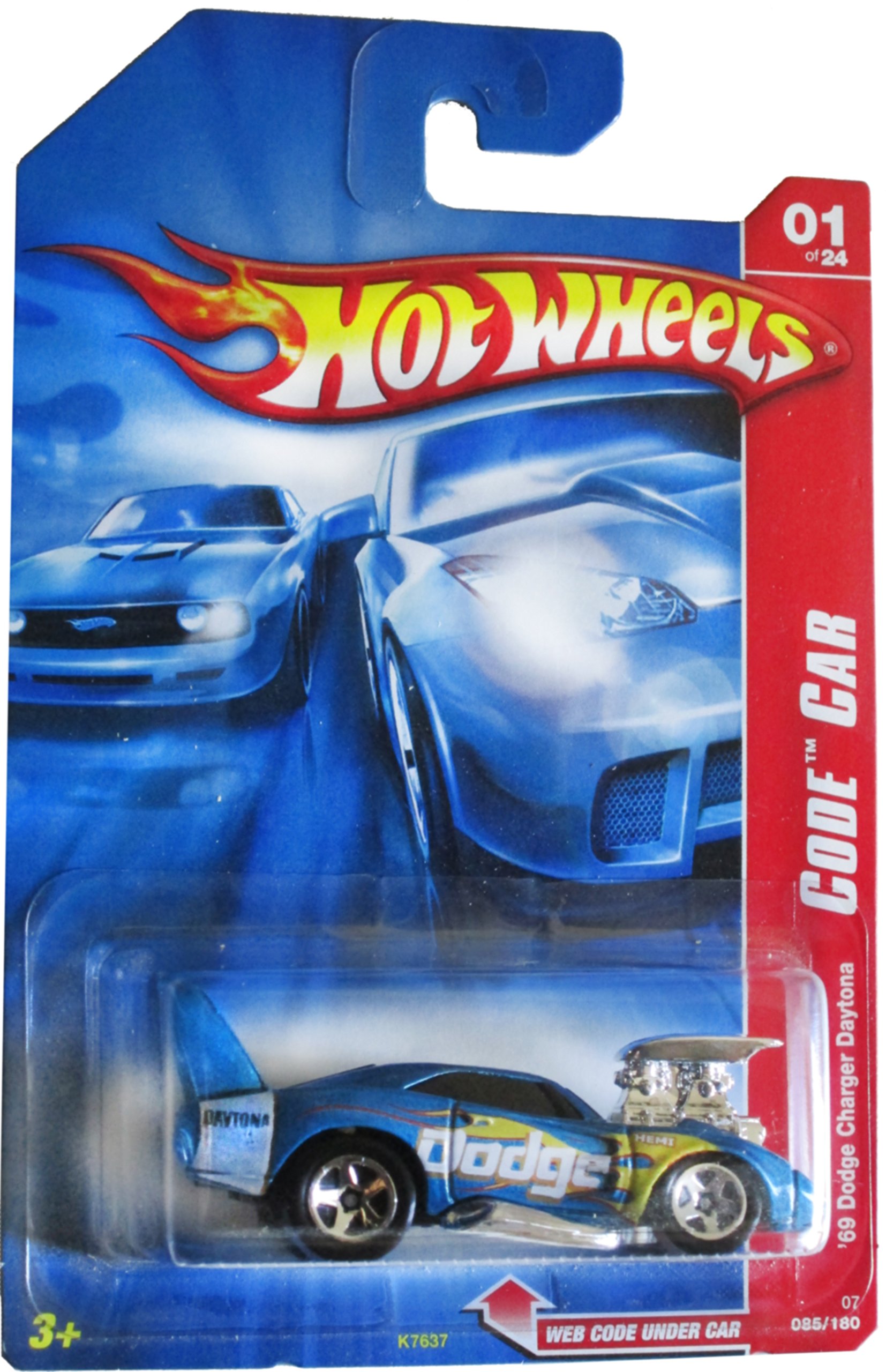 Amazon.com: Hot Wheels 2007 '69 Dodge Charger Daytona Code Car 01