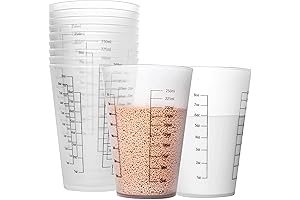 Complete 8oz Reusable Plastic Measuring Cups for All Your Culinary Adventures