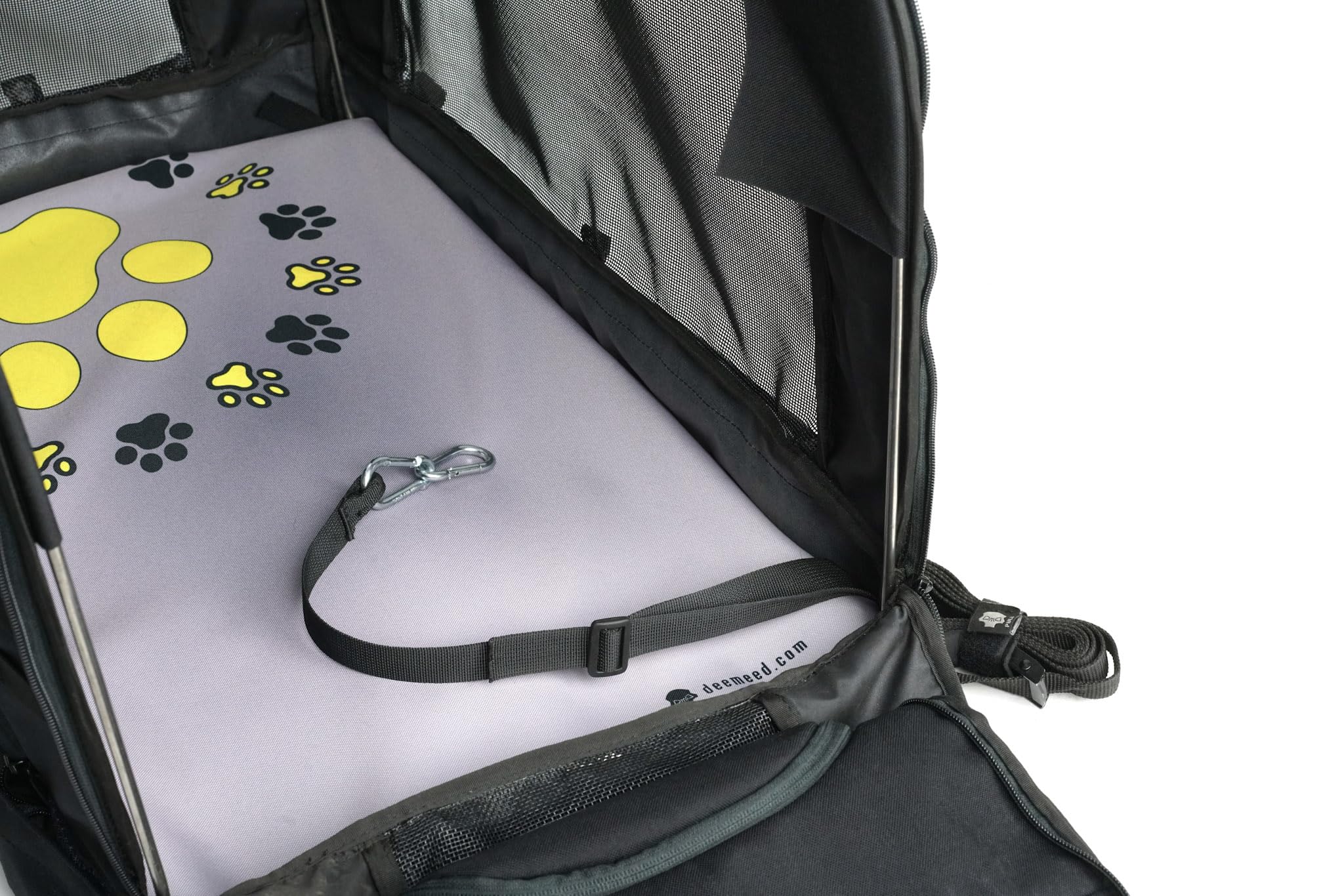 Borsa Moto per Cani XL - Trasportino per Cani Grandi fino a 36kg - Aggancio Universale Sissy Bar e Portapacchi - Cordura 1500D, Fondo in Alluminio Rigido e Massima Ventilazione Professionale