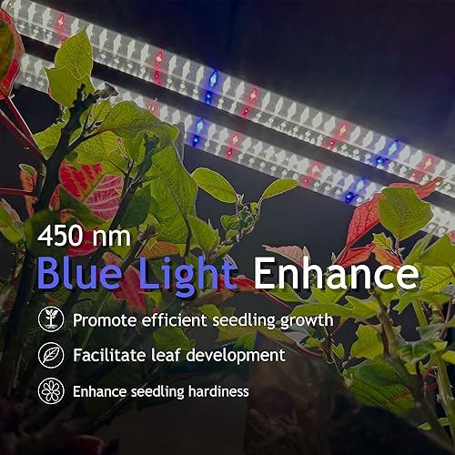 Miniatura 4 de BoostGro - Luz LED de crecimiento  Espectro completo  Vinculables  Luz diurna de 5,000 K + 660 nm rojo  Accesorio de iluminación para plantas de
