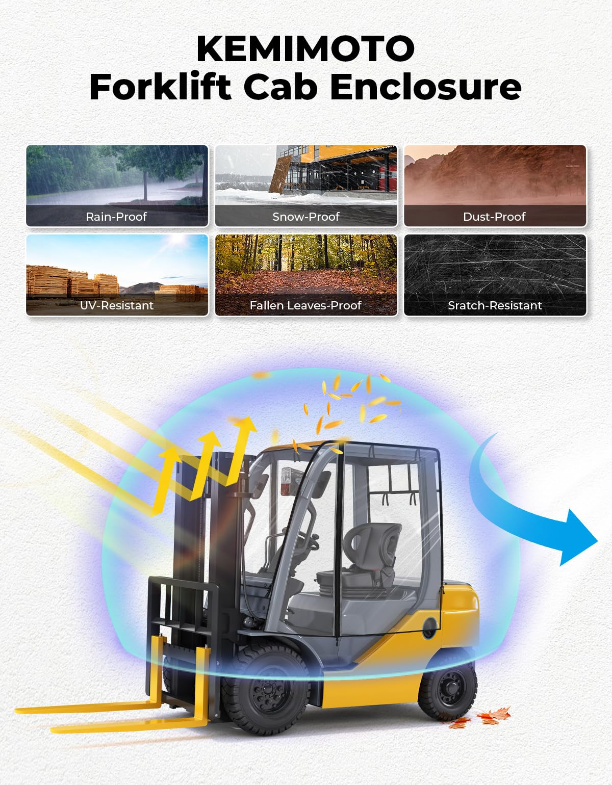 Forklift Rain Cover - Protect Your Machine -8