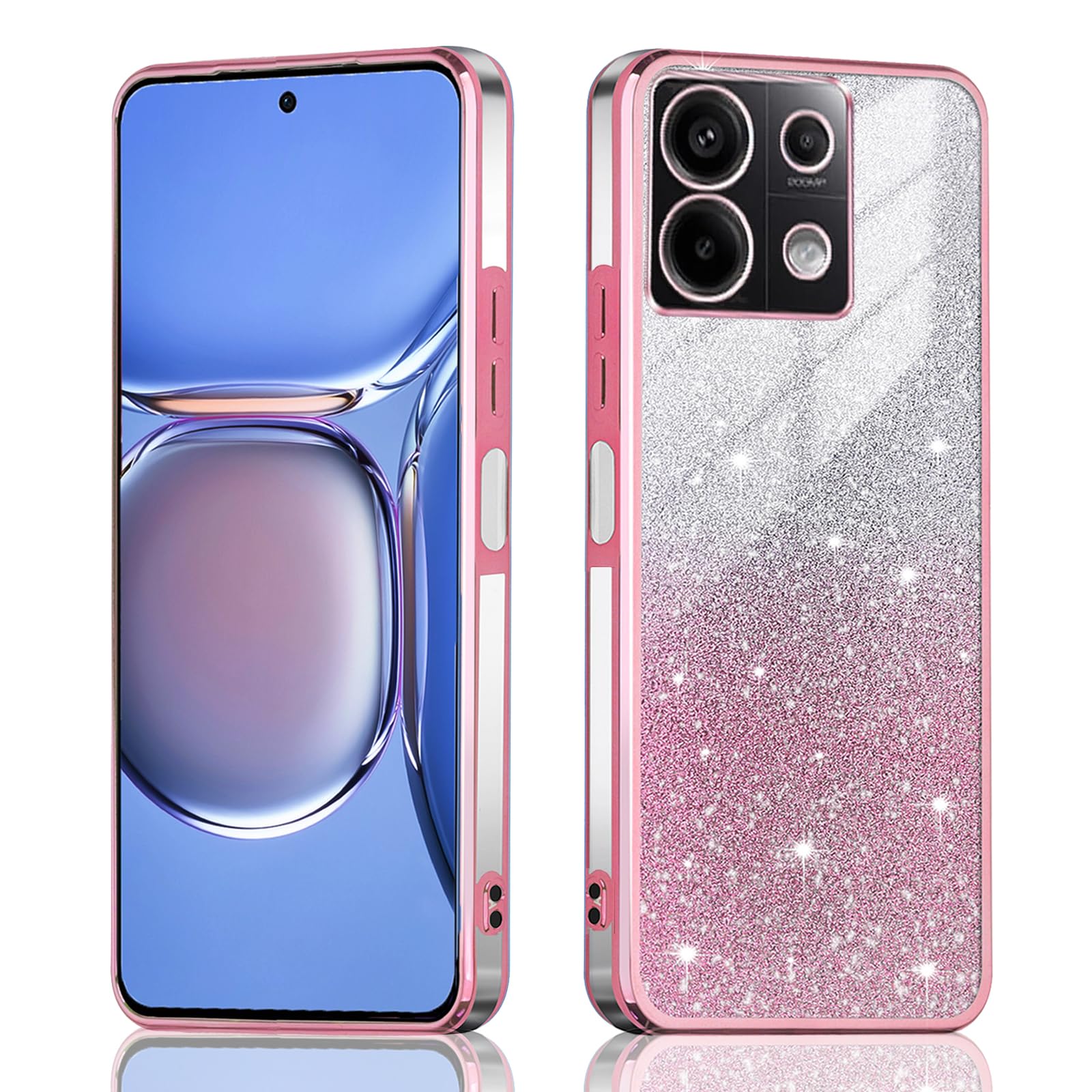 ILING Trasparente Cover per Xiaomi Redmi 12 4G, 360°Complète Protection Antiurto Custodia con Protezione Schermo Integrata, Ultra Sottile Hard PC Silicone TPU Bumper Caso (Viola