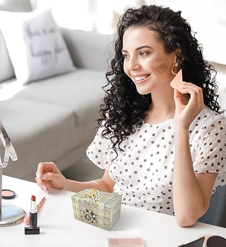 Miniatura 4 de Puzzled CoTa Global - Caja de madera vintage para guardar recuerdos náuticos, caja de almacenamiento de recuerdos náuticos, bonita caja de madera