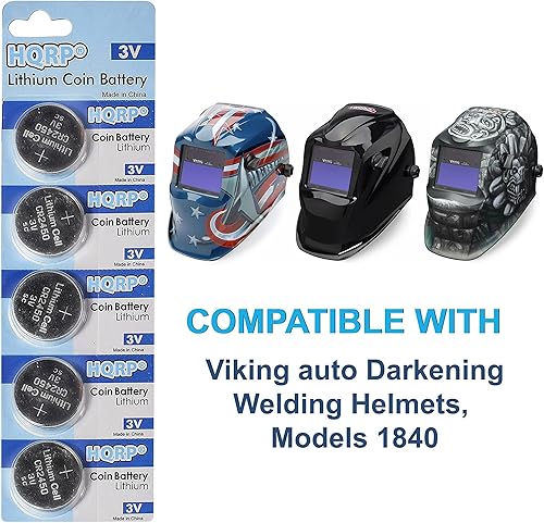 Miniatura 4 de HQRP Paquete de 4 baterías de litio compatibles con cascos de soldadura Lincoln Viking con oscurecimiento automático KP4491-1 3250D FGS Series