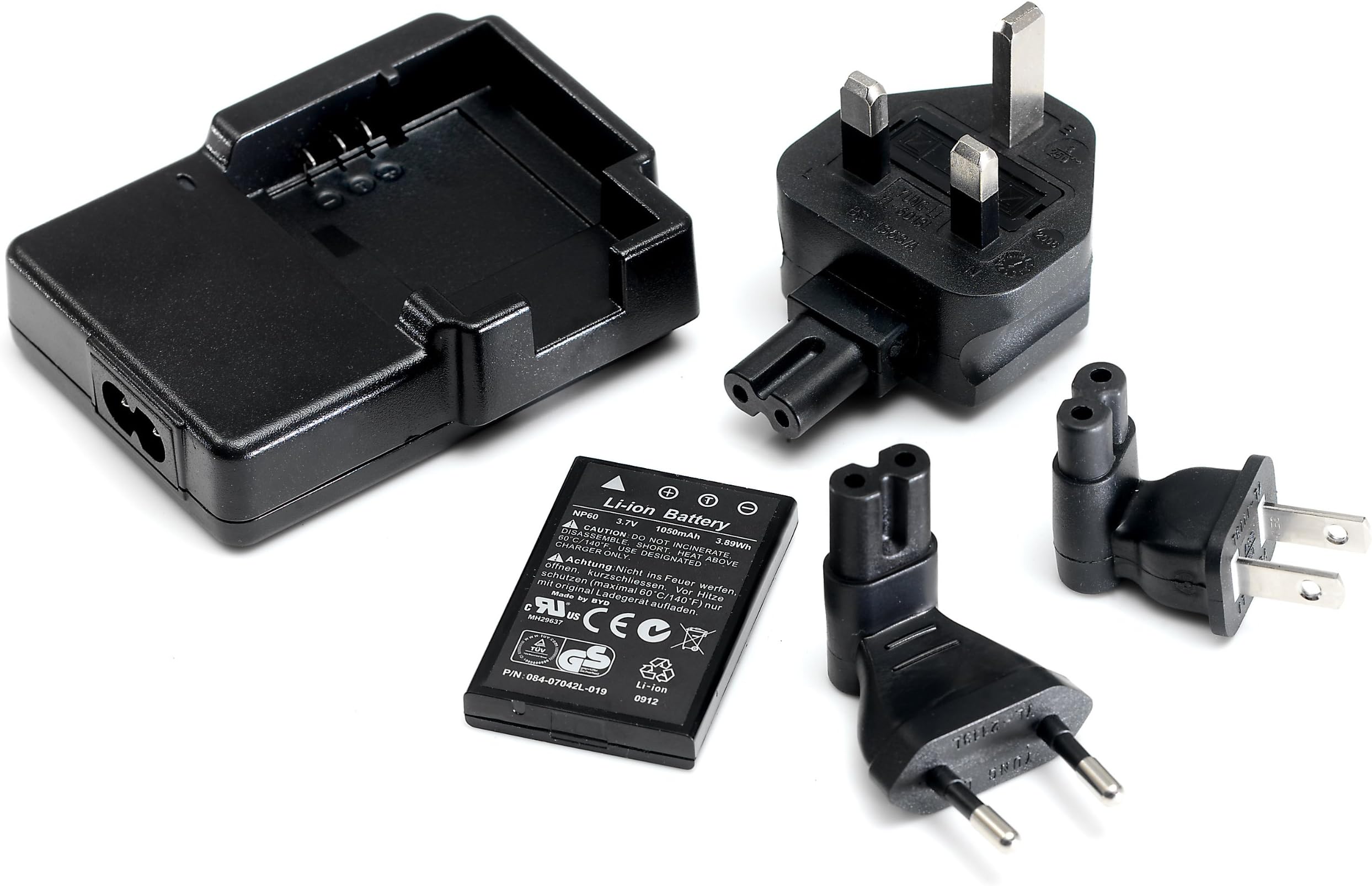 Veho VCC-A004-KSB NP60 Rechargeable Spare Battery and Multi Regional Charger for Kuzo, Casio, Toshiba, Kodak, Fuji (Black)