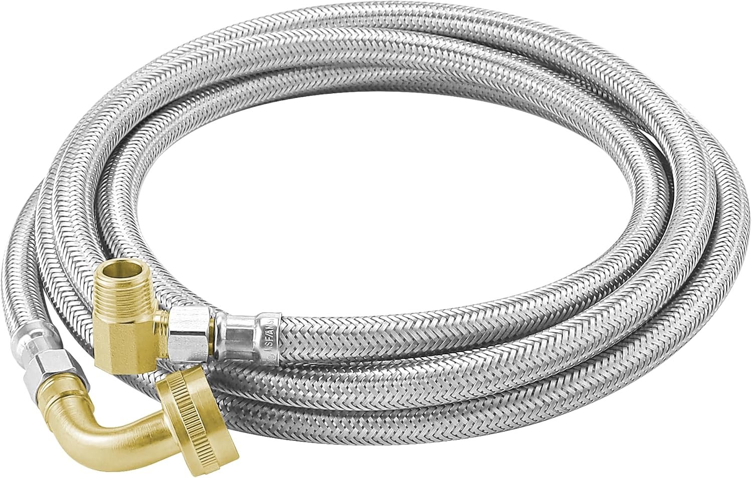 Stainless Steel Braided Dishwasher Hose, 10 FT Connector Kit photo 8