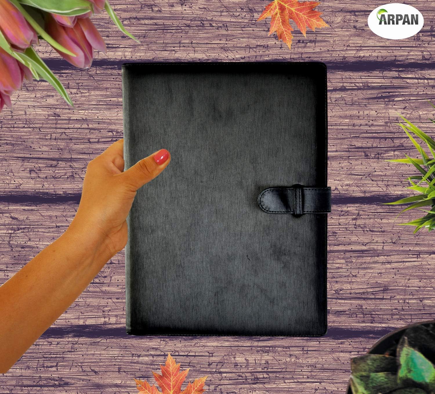 Arpan A4 Professional Display Presentation Book Portfolio Folder (Black - 36 Pockets (72 Sides))