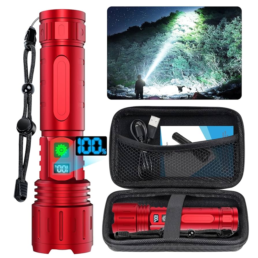 Flashlights High Lumens Rechargeable - 1500 Meters Long Beam