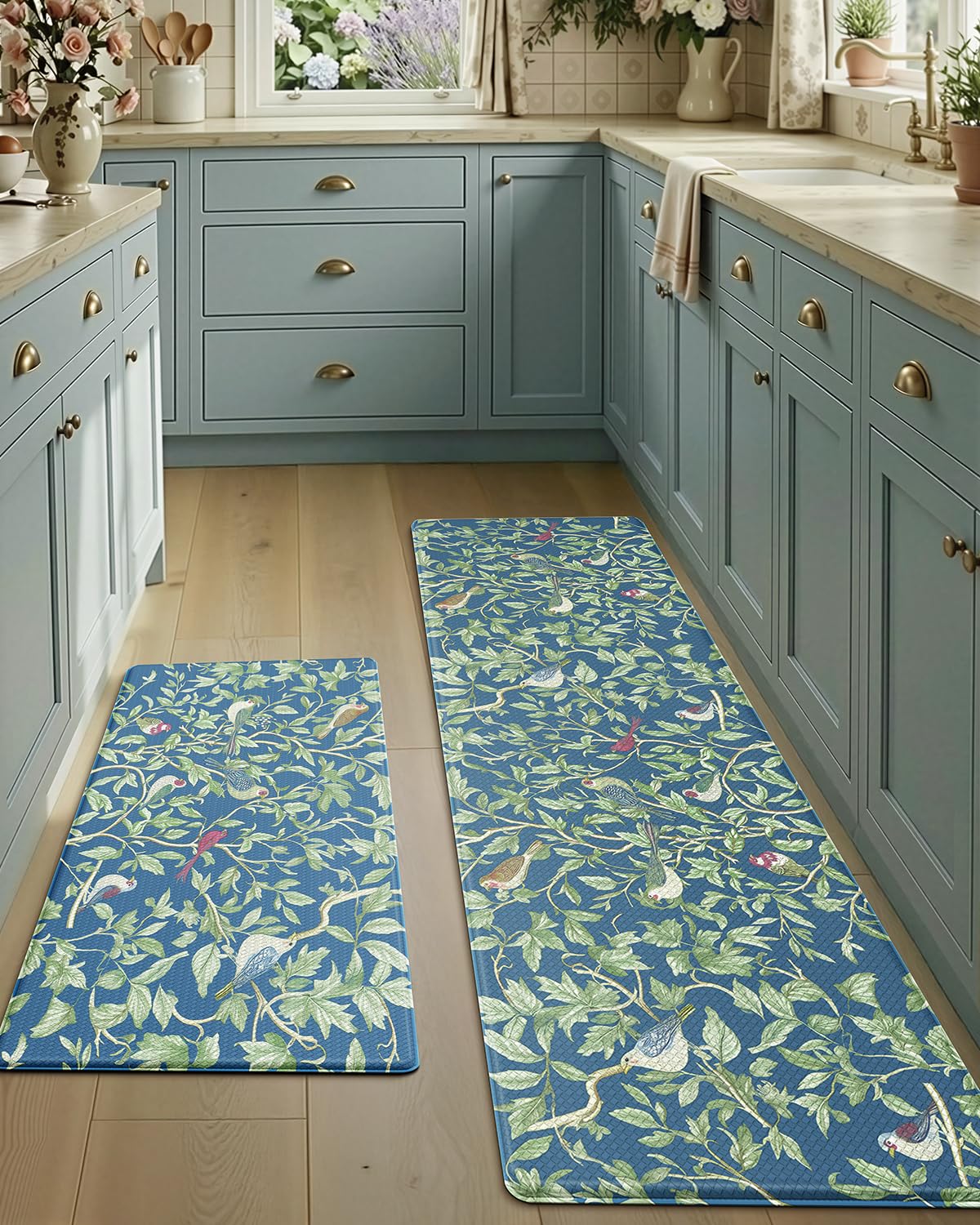 Tapis de cuisine rembourrés ultra doux et imperméables LUMI lot de 2