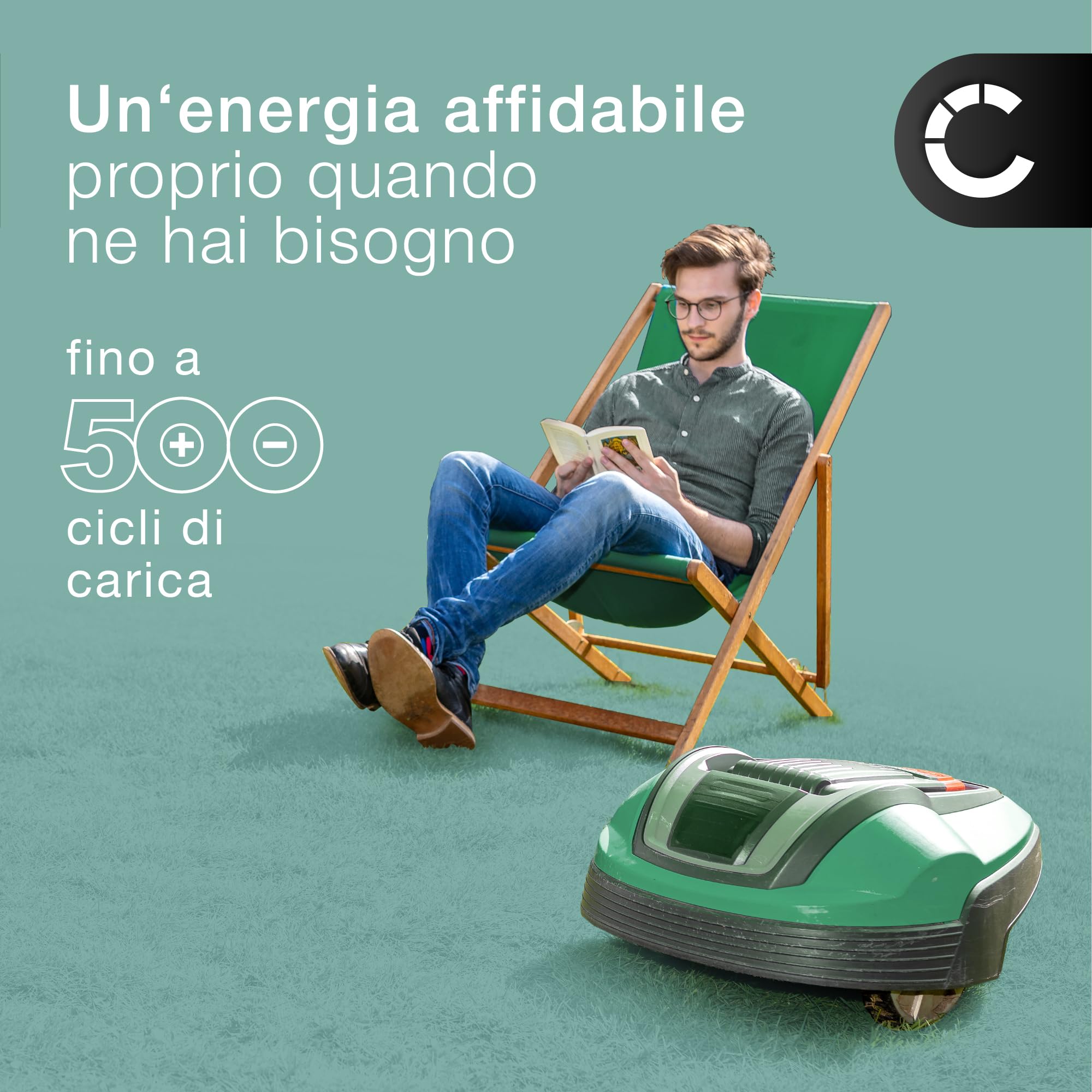 CELLONIC 1x Batteria per Giardino Compatibile con ECOVACS Goat O800 RTK, GOAT G1, GOAT G1 1600, 201-2201-0903 – (5200mAh, 18.5V)