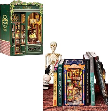 Fsolis Book Nook Kit Bookstore Decorative Bookend