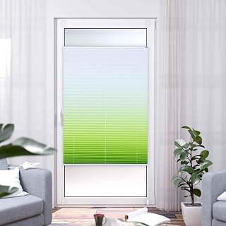 K-Home® - Estor Plisado (40 x 210 cm), Color Verde Degradado