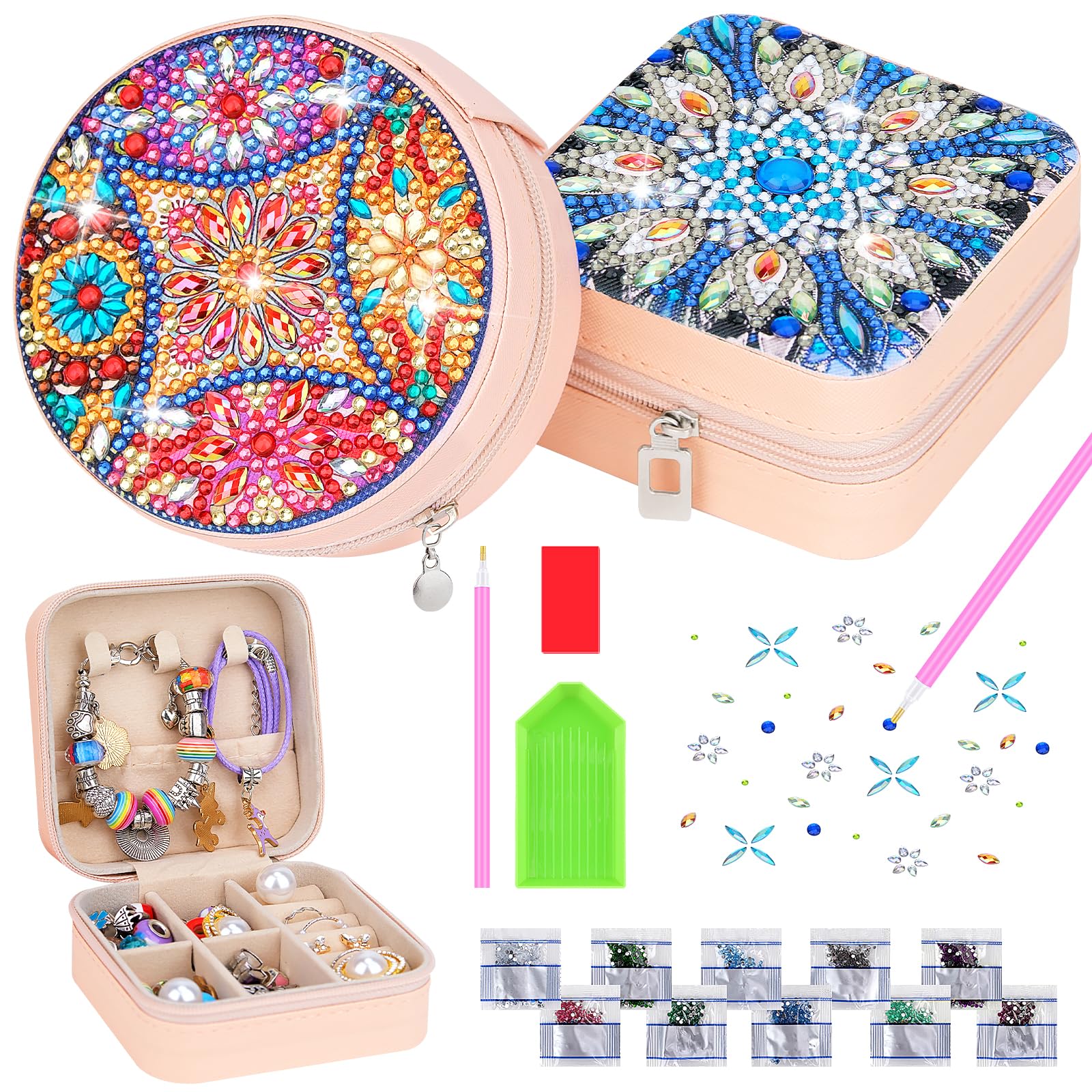 Kit Cuisine Enfant 2 Ans Hysagtek Boîte à Bijoux Diamond Art Pour Filles Et Femmes - Arts Et Boite A Bijoux Fille