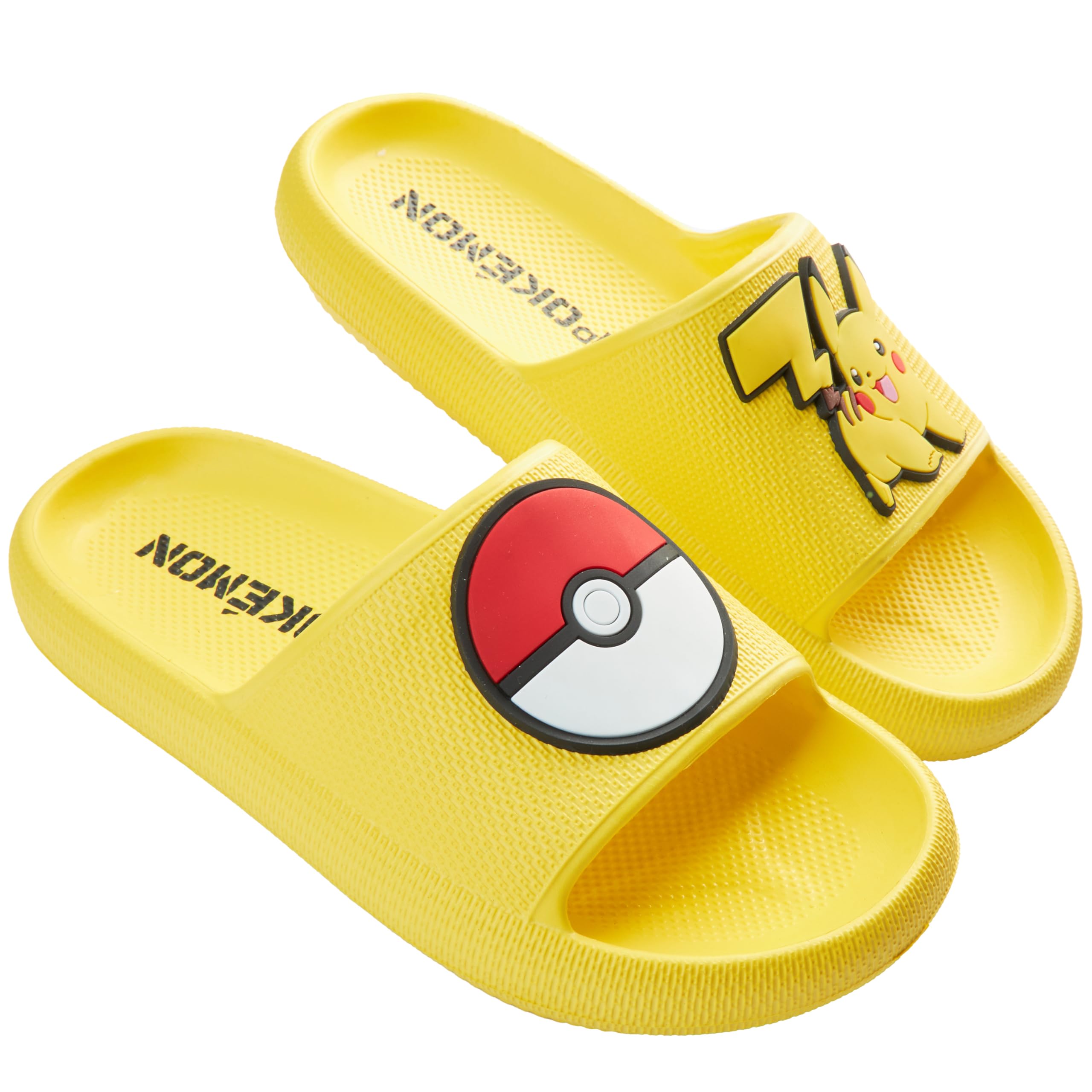 Get Trend Pokemon Chanclas Niño Tipo Slider, Pikachu Gengar Snorlax, Sandalias Niños Verano Abiertas para Uso Diario, Regalos de Anime