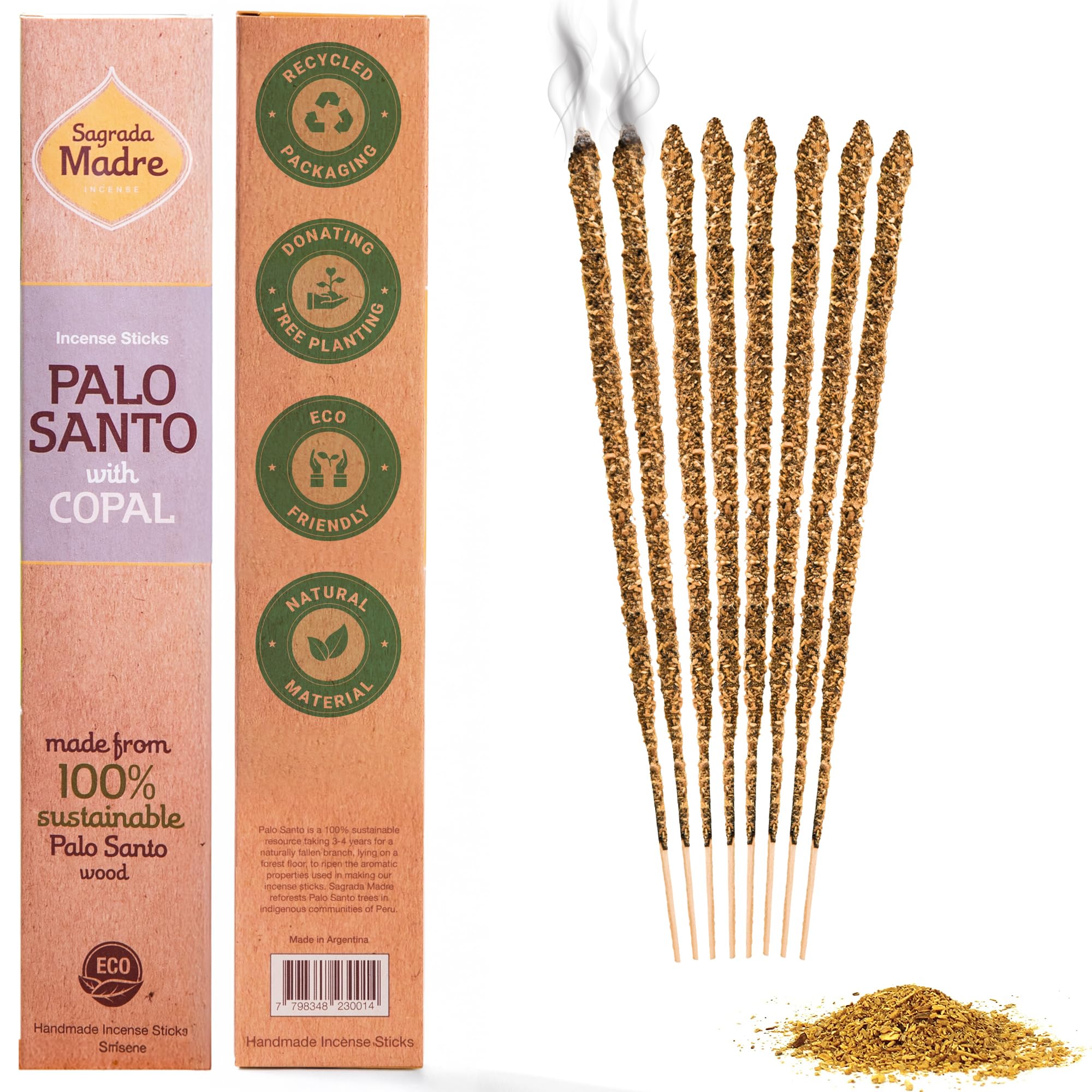Sagrada Madre Räucherstäbchen Santo-Stock Copal