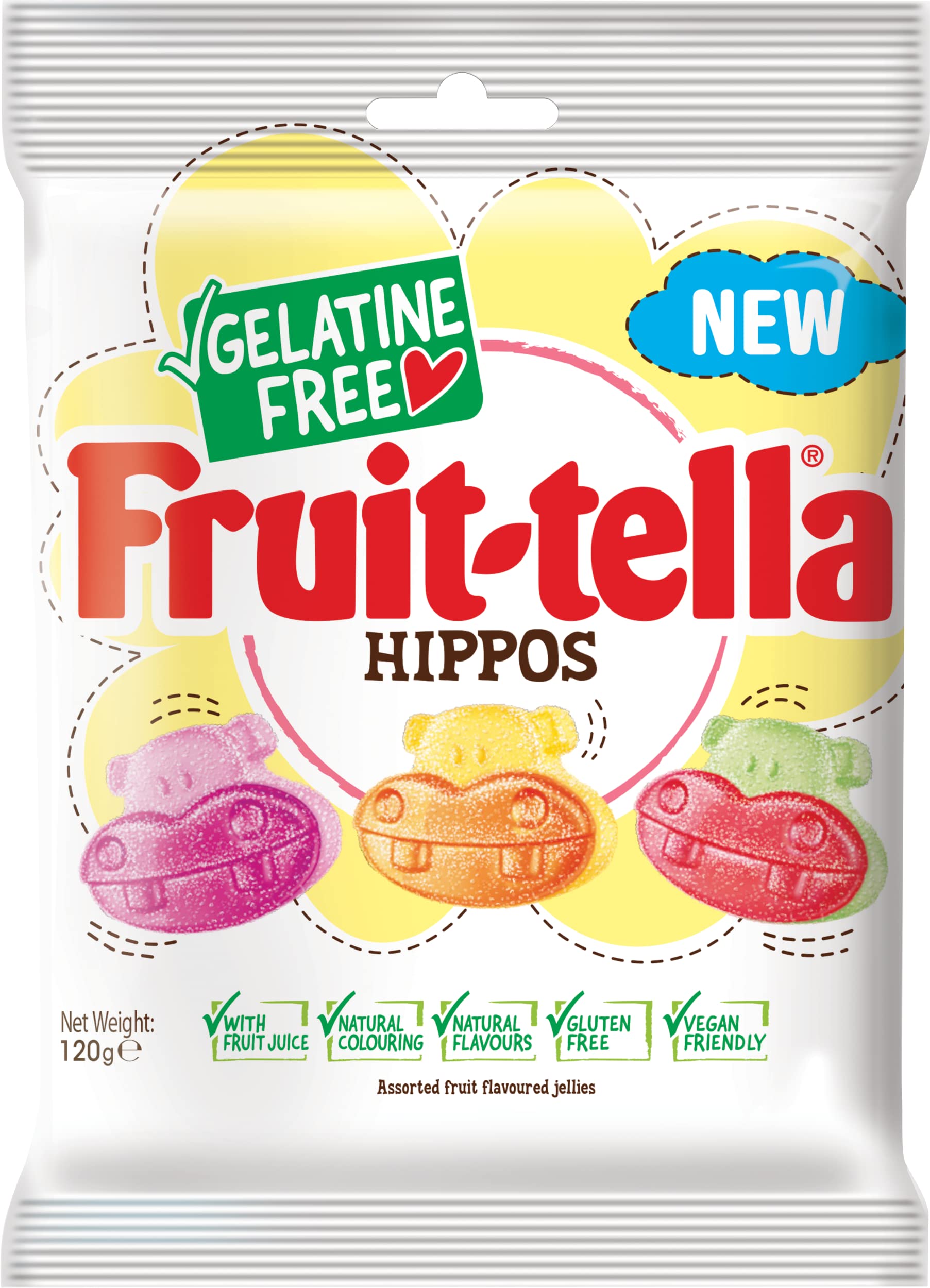 Fruit-tella Hippos, Gelatine & Gluten Free