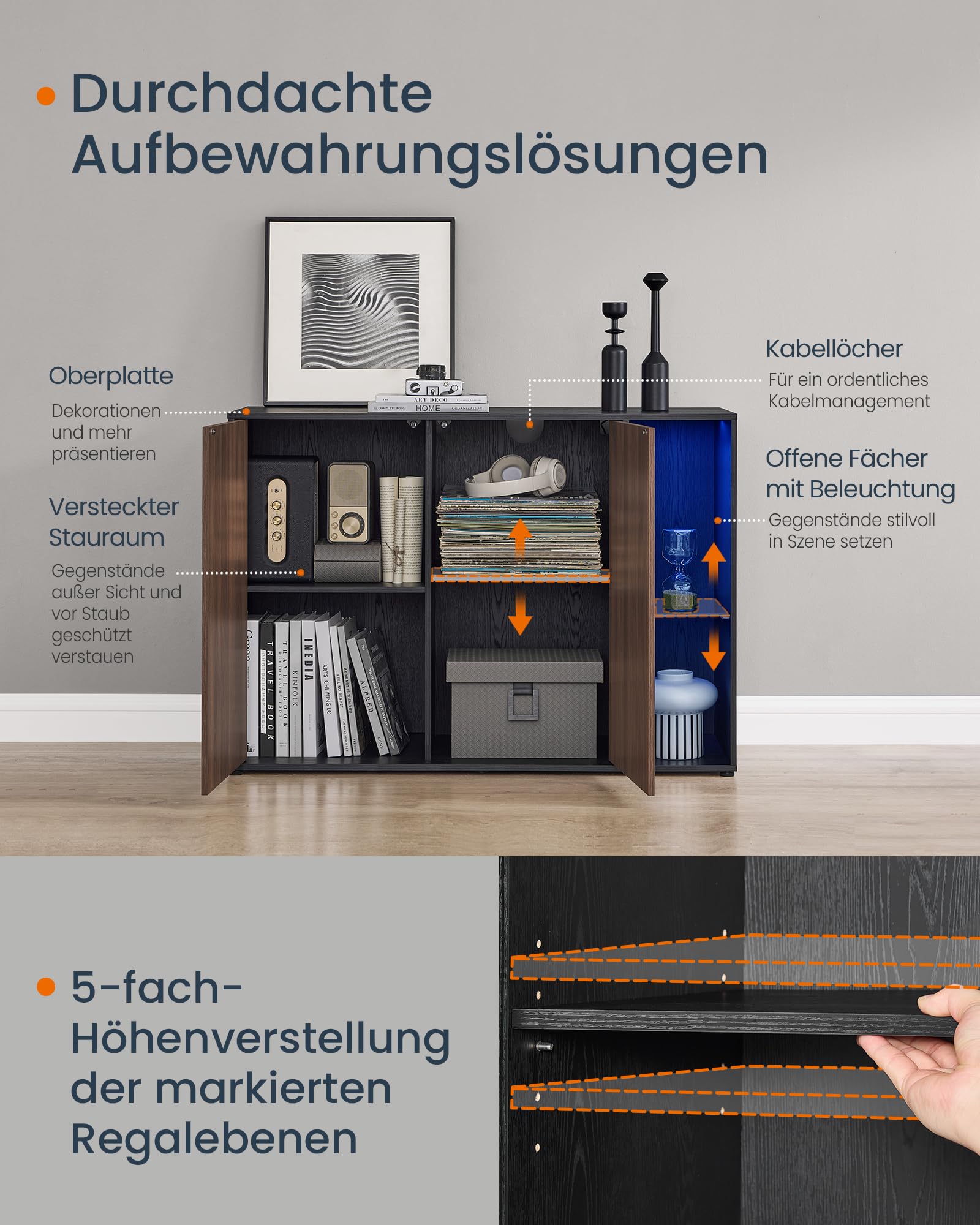 Songmics Home Sideboard – Bild 5