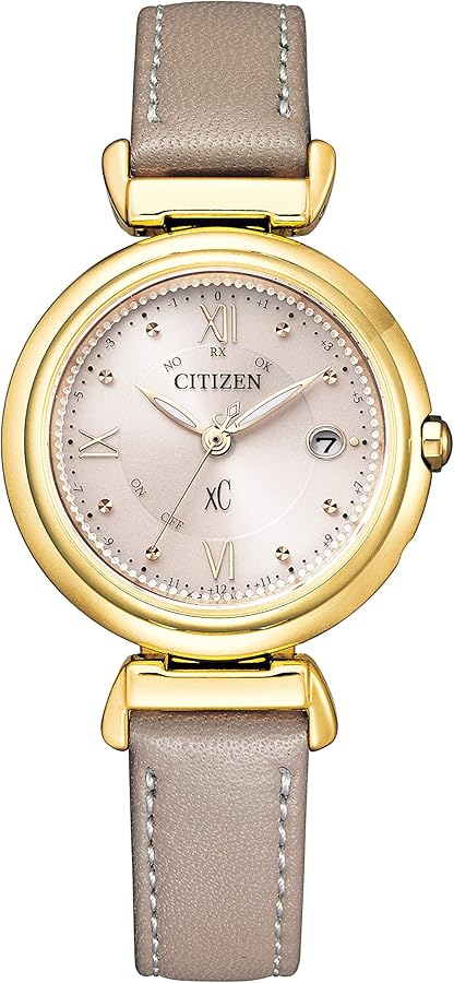 たっちです。シチズン 4ポイントダイヤモンド レザーベルトソーラーウオッチ 新品❗️シチズン4ポイントダイヤ ステンレスシャイニーメッシュ